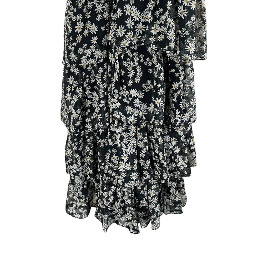 RANNA GILL‎ x ANTHROPOLOGIE Tiered Daisy Ditzy Floral Dress